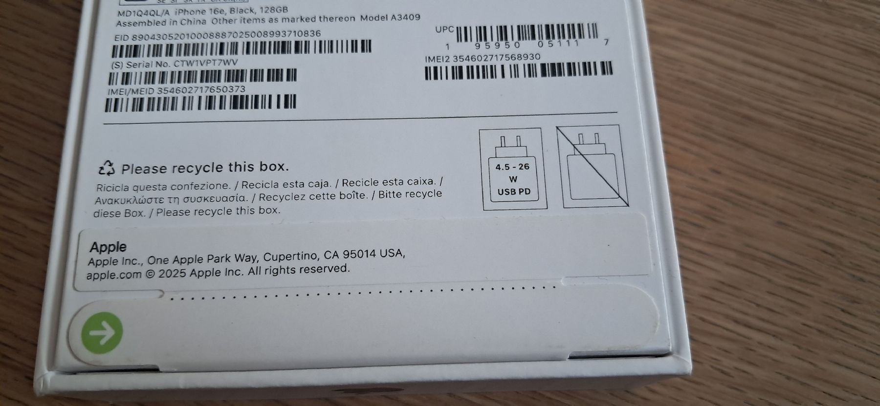 Apple Telefoni cellulari / Smartphones: iPhone 16e – Nuovo e nell'imballaggio originale da Nidau venduto da Darkpooh 2