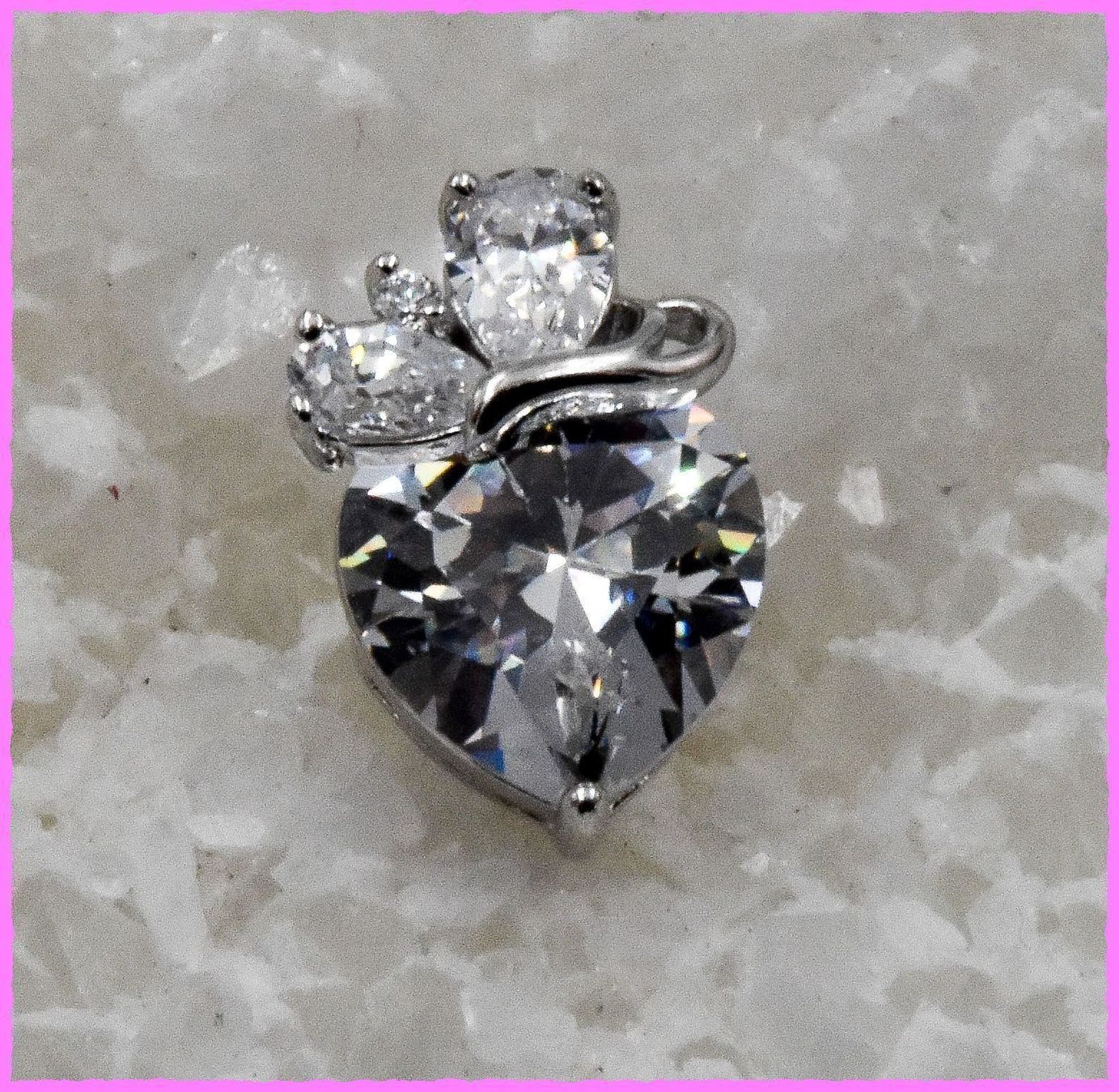 Anhänger: Herz Anhänger mit Zirkonia – Neu und originalverpackt aus Oberglatt ZH von Diamond-Girl 2