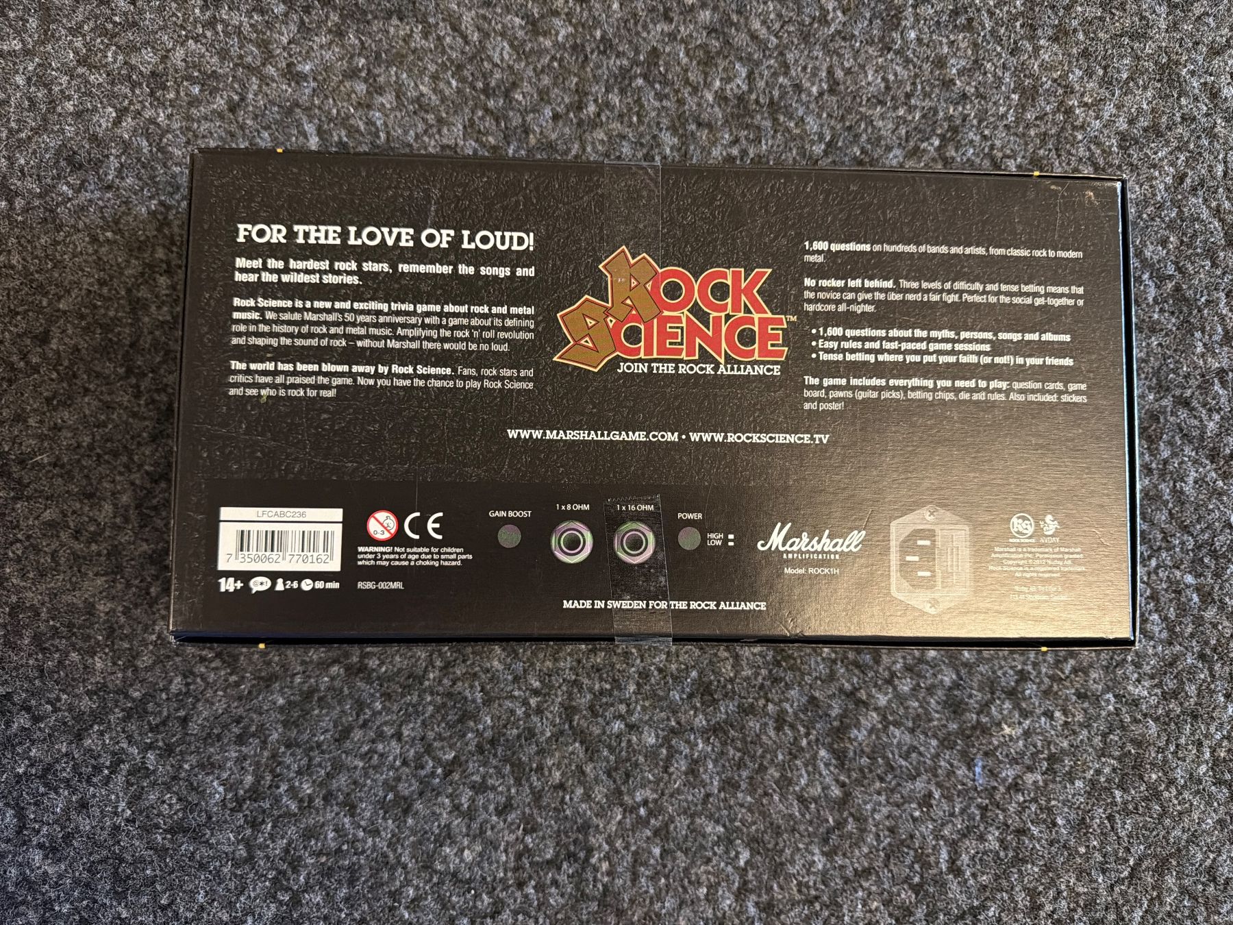 Giochi: Marshall Rock Science Spiel, komplett! – Usato da Thun venduto da BanjoDan 1