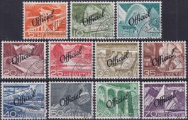 1942, Bundesverwaltung, Nr.65-75 gestempelt, Kat: 160.-