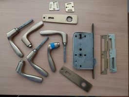 Satz Türklinken + Beschläge (Messing)