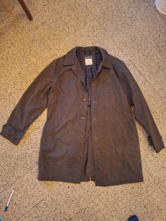 Trench ciré type Barbour brun L