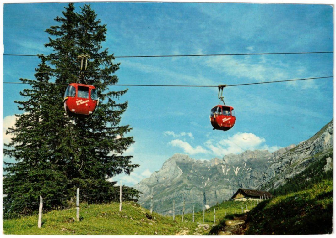 Ansichtskarten: Col du Pillon - Télècabine / Gondelbahn – Gebraucht aus Binningen von Mountainrider