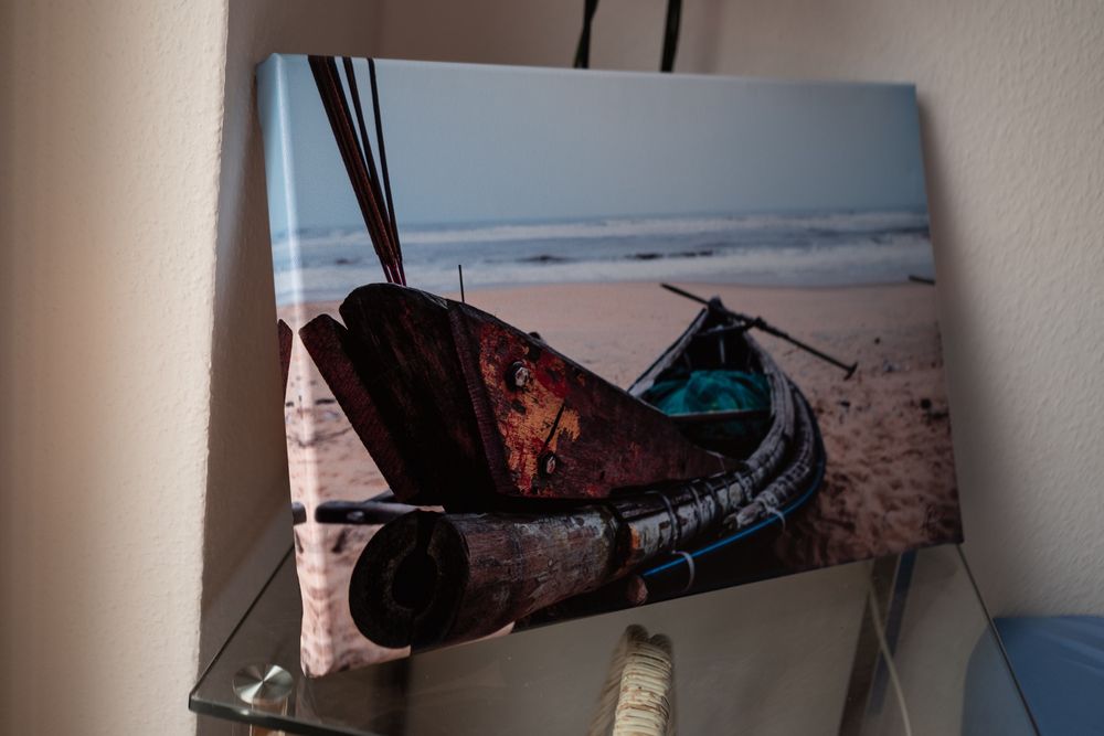 Posters & Illustrations: Canvas photography of a beautiful boat – Neuf (Voir description) à Zürich par andrei4three