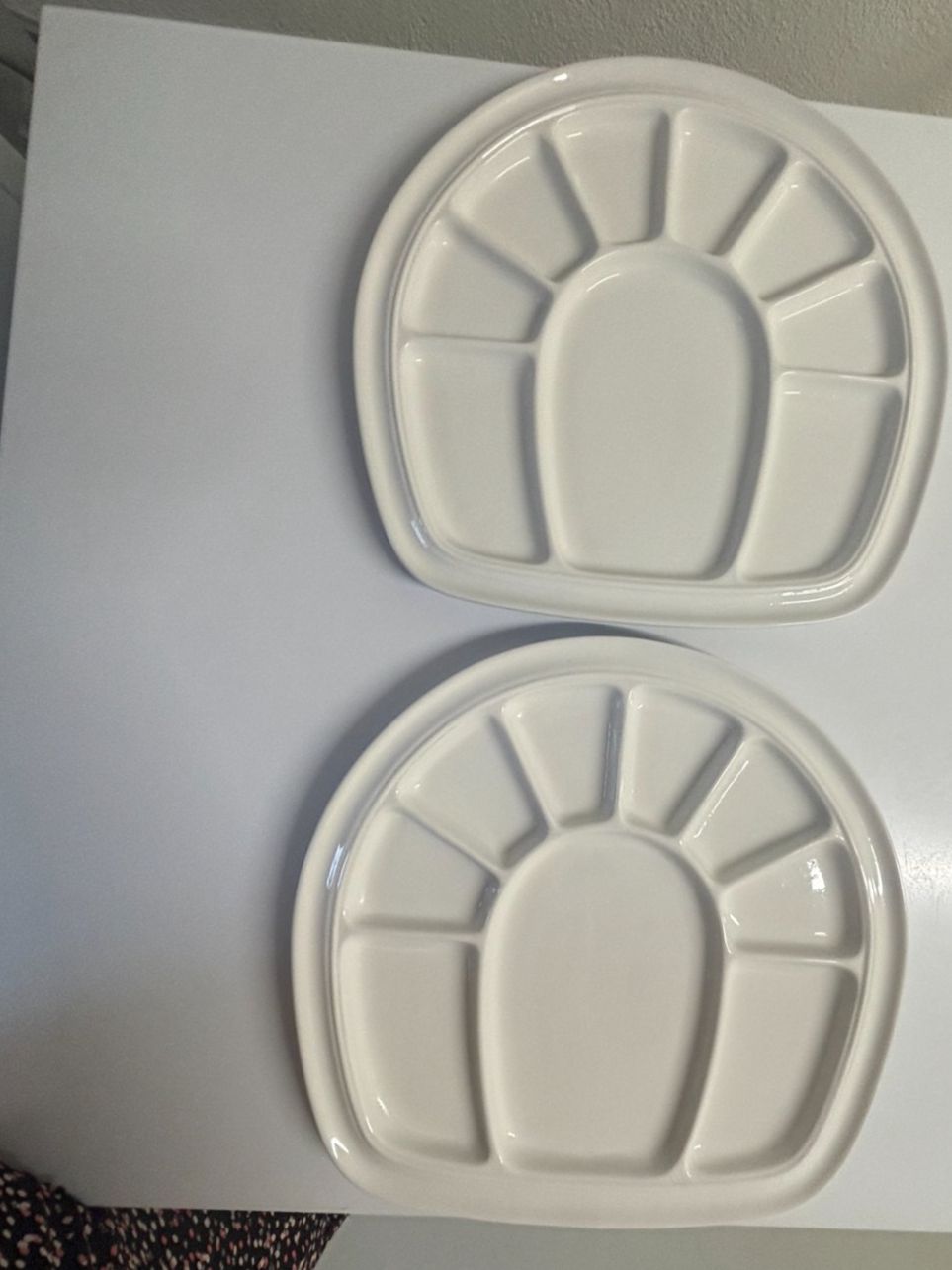 Servierplatten: 2er Set Tapas-Schalen / Servierteller, Weiss, Nr 16 – Gebraucht aus Wallisellen von ASZT 3