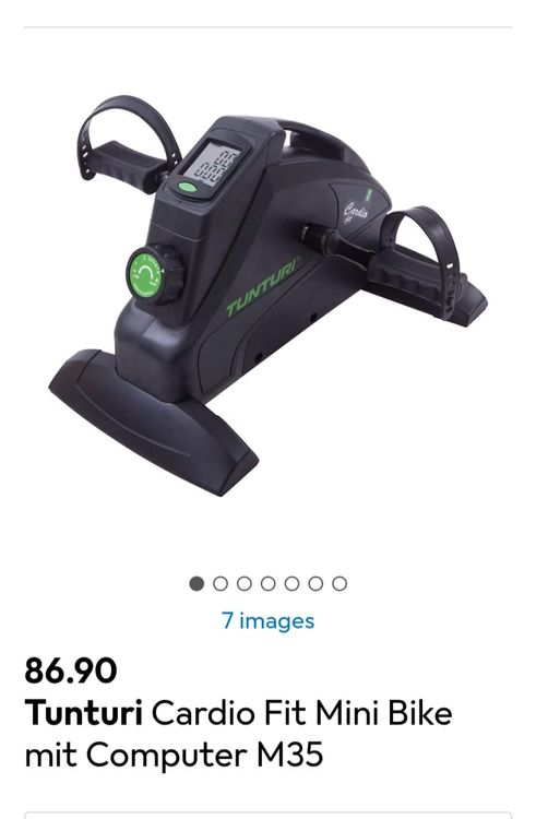 Tecnovita by BH Mini Bike eléctrica YF612 Ejercicio Suave para piernas