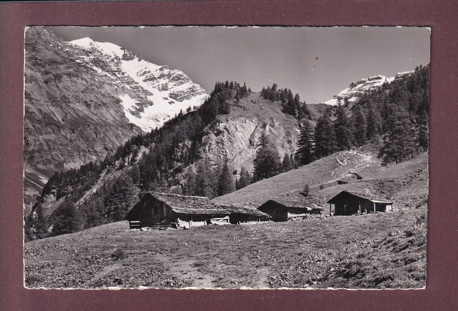 Cartoline postali: LEUKERBAD - Majingalp - Balmhorn - 1948 – Usato da Pully venduto da nicecards