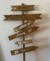 Wegweiser für Hochzeit, Hochzeits-Deko