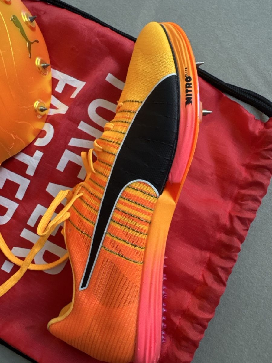 Puma Scarpe da uomo: Puma evoSPEED Nitro Elite Sprint Spikes Orange Grösse 42.5 – Nuovo (secondo la descrizione) da Bassersdorf venduto da ny_efg7 2