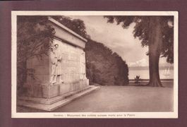 GENEVE - Monument soldats suisses - 1925
