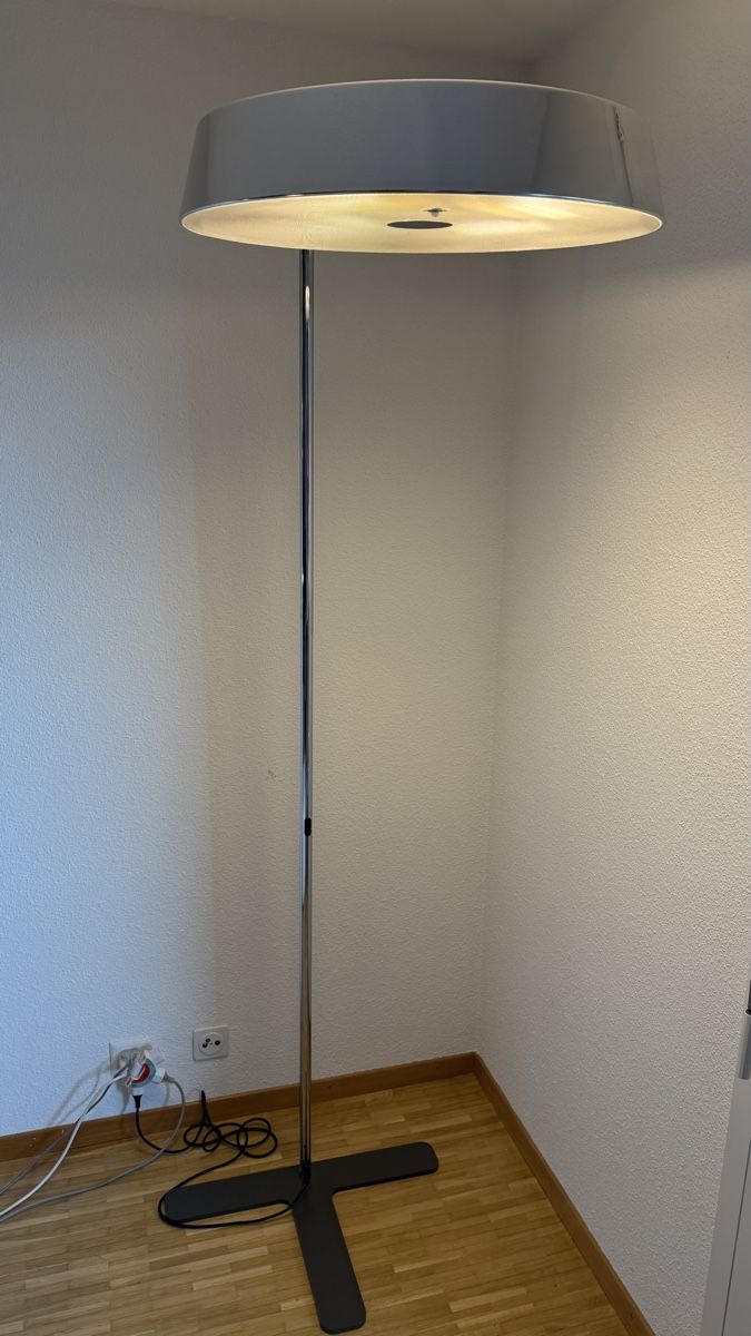 Belux Lampade: Belux Koi lampadaire chromé – Usato da Nyon venduto da stylevintage79 2