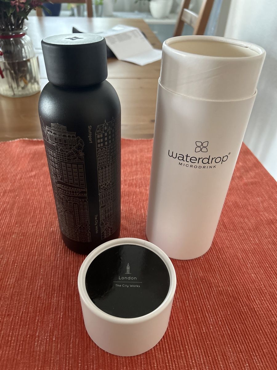 Waterdrop Borracce & Thermos: Waterdrop® Steel Flasche Stuttgart Edition NEU – Nuovo e nell'imballaggio originale da Brunnen venduto da Liluzick 2