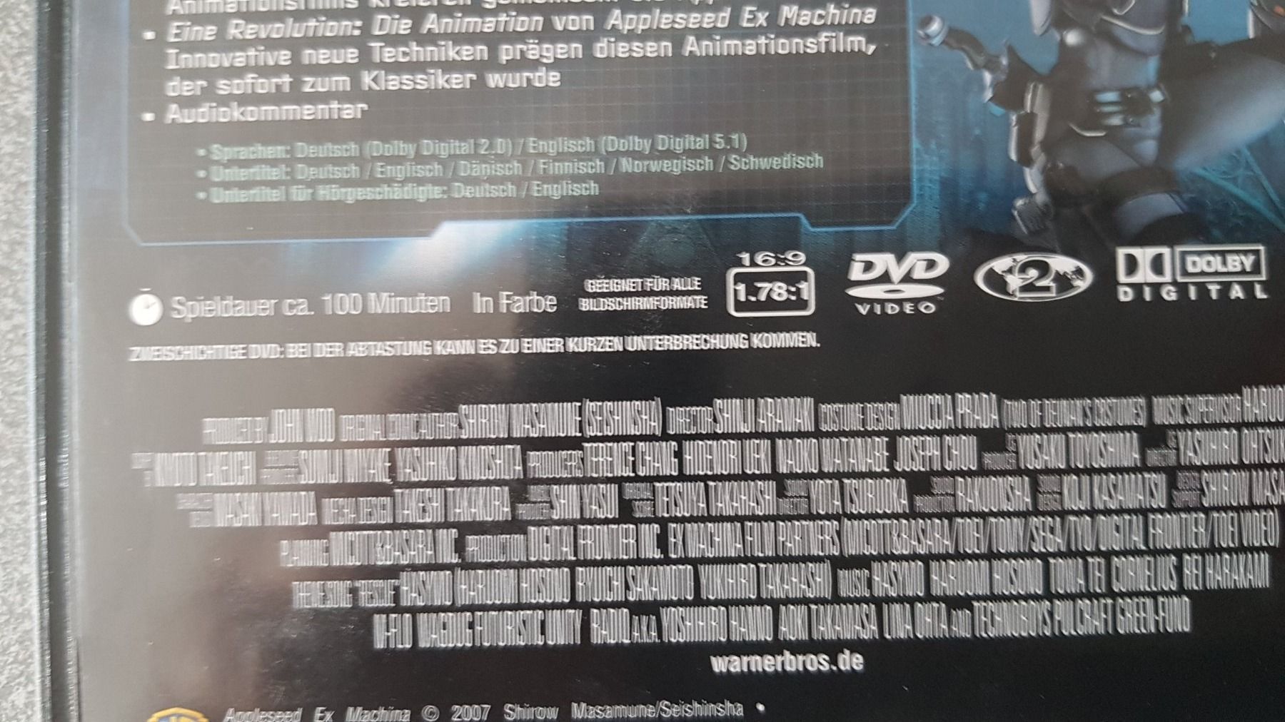Alle DVDs: DVD Appleseed Ex Machina – Gebraucht aus Oetwil am See von fineli2 1