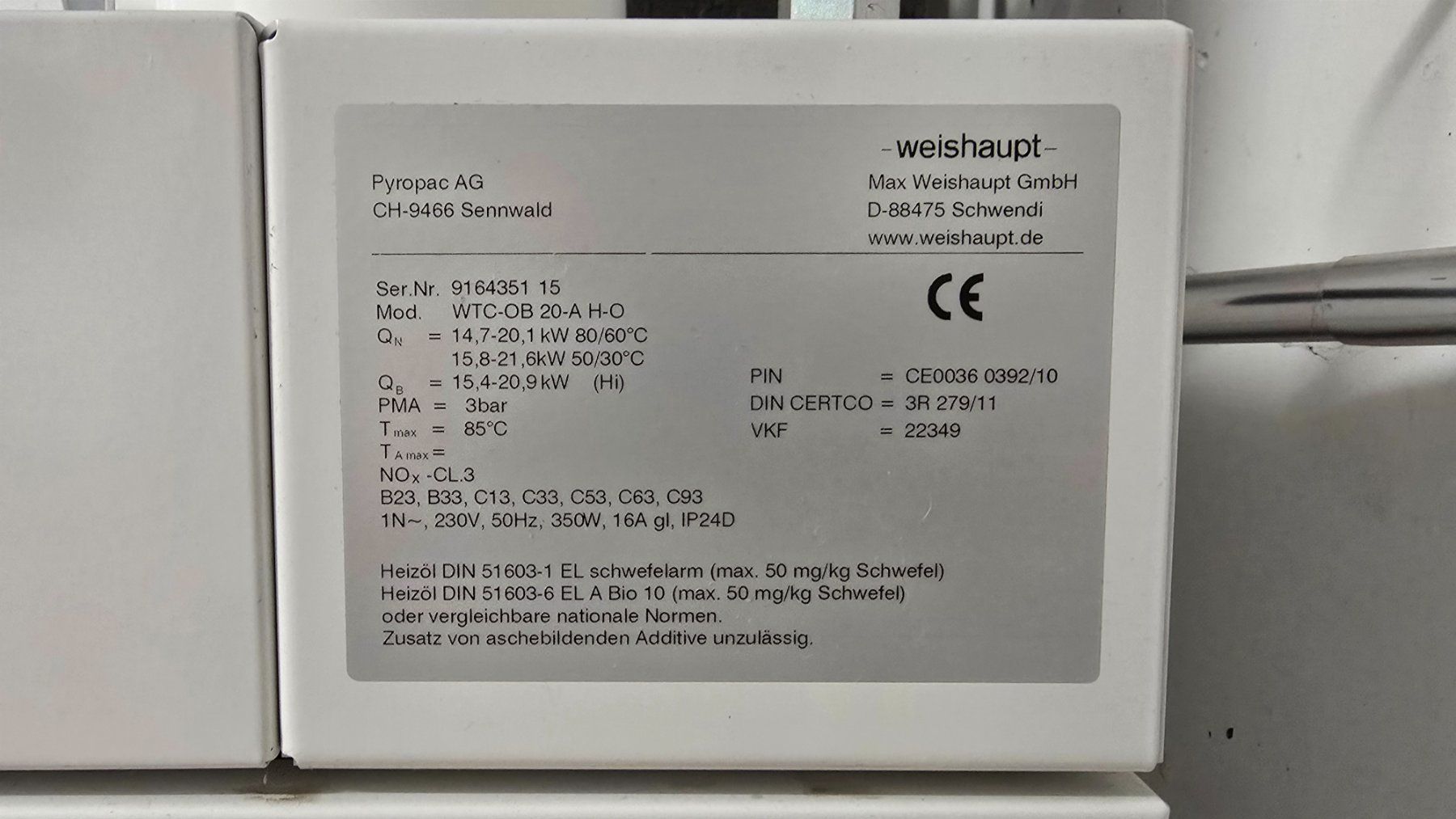 Viessmann Heizgeräte: Öl-Brenner Viessmann – Gebraucht aus Kyburg-Buchegg von oschtiii 3