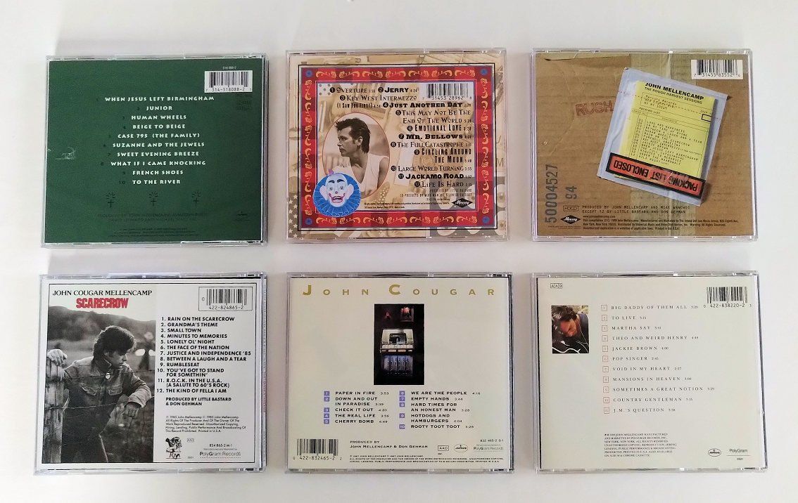 CD: 6 CDs John (Cougar) Mellencamp – Usato da Buchs ZH venduto da Bighusky 1