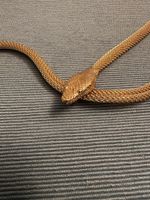 Collier Schlange Goldfarbe Metall Mesh Kette Halskette Schmu