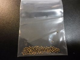 100 perles tungstène vieil or  2,00 mm