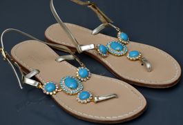 Musa London Swarovski Sandalen / sandales .39