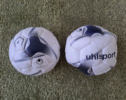 2 kaputte Fussbälle Grösse 4