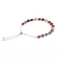 Armband rosa Turmalin & Silber 925 (14488)