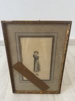 Portrait d'une femme élégante - Croquis de mode - Desgranges