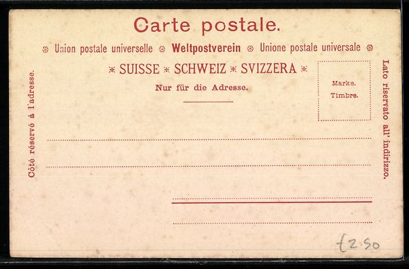 Cartoline postali: Beatenberg, Ortsansicht mit Schreckhorn, – Usato da Berlin venduto da bartko-reher 1