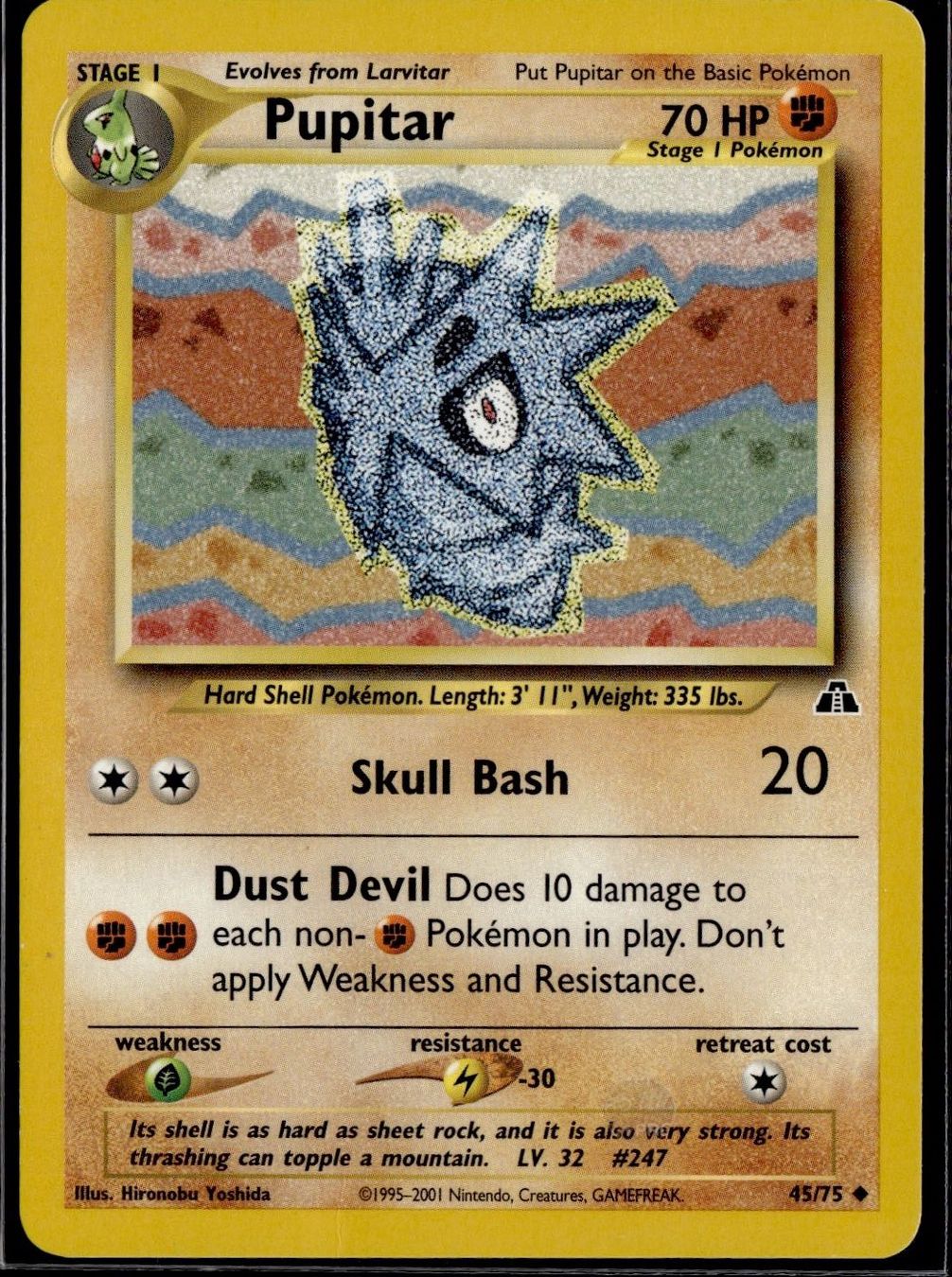 Pokémon Carte collezionabili: Pupitar 45/75 Neo Discovery – Usato da Zürich venduto da pokemon_cards