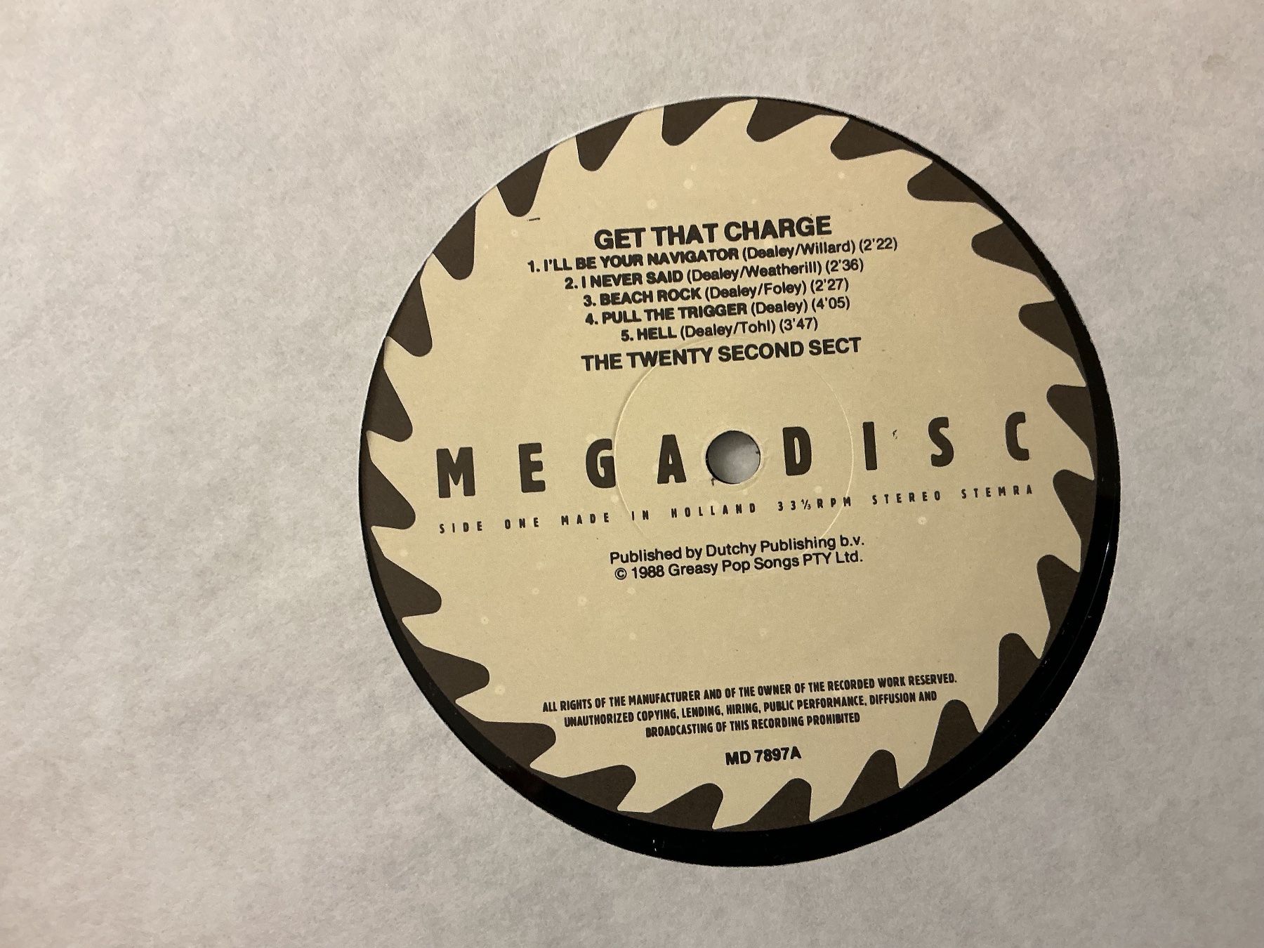 Schallplatten: The Twenty Second Sect LP -  Get That Charge – Gebraucht aus Winterthur von Tumko-Vinyl 1