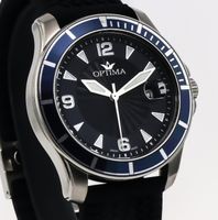NEU! Optima Uhr mit Datumlupe wie Rolex,2J.Gar.Zertifikat