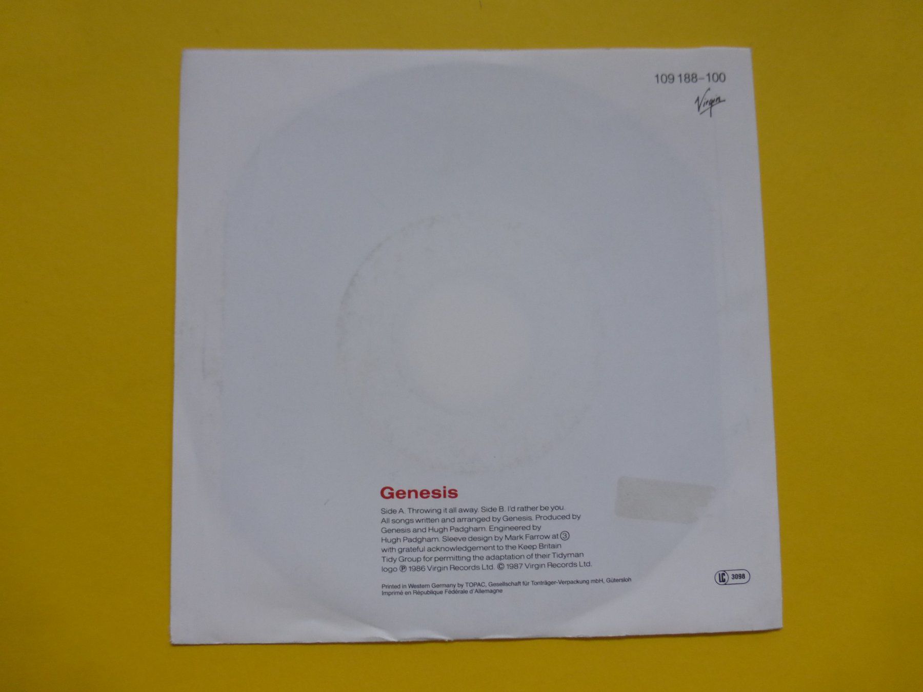 Dischi in vinile: Genesis – Throwing It All Away – Usato da Zürich venduto da Swiss57 1
