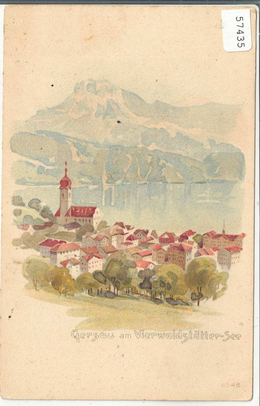 Cartes postales: Gersau - Generalansicht - Litho – D'occasion à Ettingen par Kartenplanet