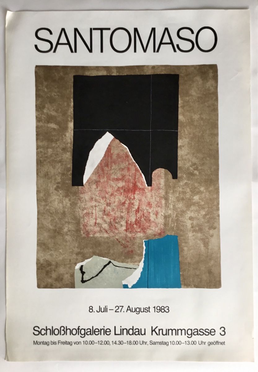 Grafiken & Lithographien: Santomaso Plakat 1983 | Original-Farblithografie – Gebraucht aus Eggersriet von Wiese61