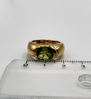 18 Karat 750 Gold Ring Mit Peridot