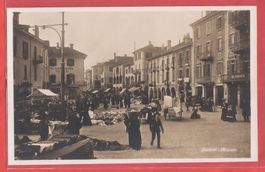 Locarno - Mercato auf Piazza Grande - Fotokarte ca. 1930