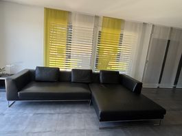 Sofa mit Ottomane