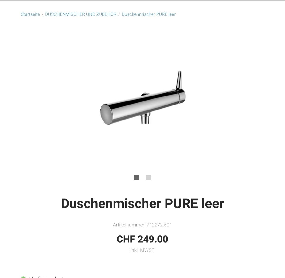 Arwa Rubinetteria: Duschenmischer Arwa Pure – Nuovo e nell'imballaggio originale da Pratteln venduto da andrea9669