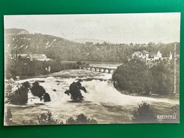 Rheinfall - mit Stempel Schloss Laufen