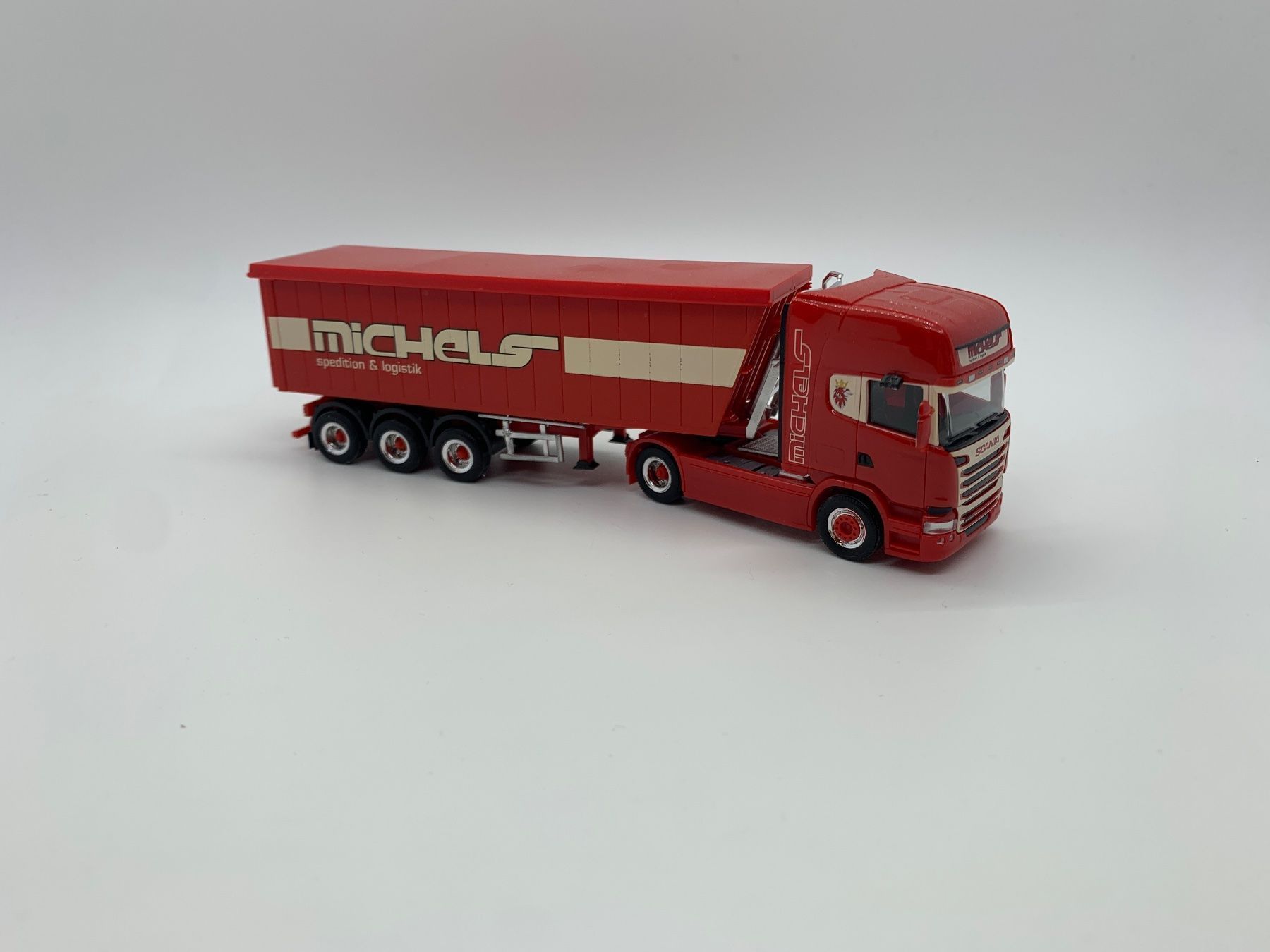 Herpa Modellini d'auto: Herpa Scania Michels 1/87 – Usato da St. Erhard venduto da Michel164 1