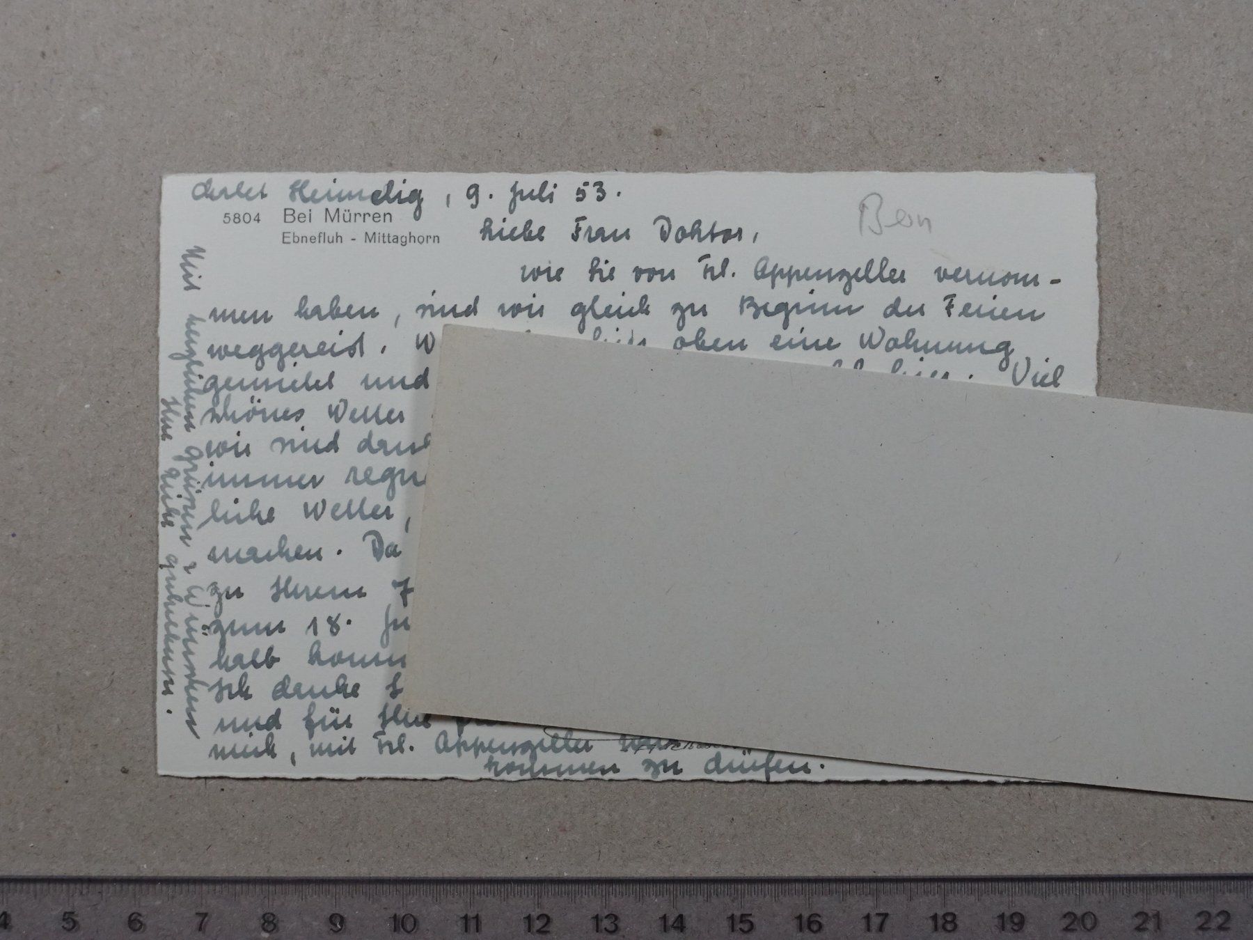 Cartes postales: Mürren, Ebnefluh, Mittaghorn – D'occasion à Lenzburg par fh1 1