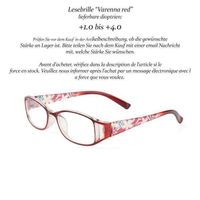 Lesebrille Varenna Rot +1.0 +1.5 +2.0 +2.5 +3.0 +3.5 +4.0