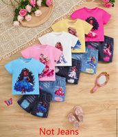 10-teiligesTrendiges Kurzarm-Outfit-Mädchen-Set-bequem-86-92