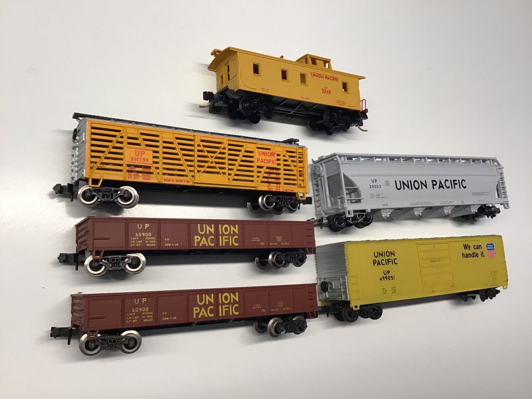 Modellini di ferrovie: Union Pacific N Eisenbahnwagen Set – Usato da Männedorf venduto da Modelle-aller-Art 1