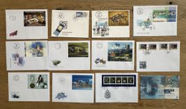Schweiz - 12 FDC im Großformat 2004-2008 top erhalten 