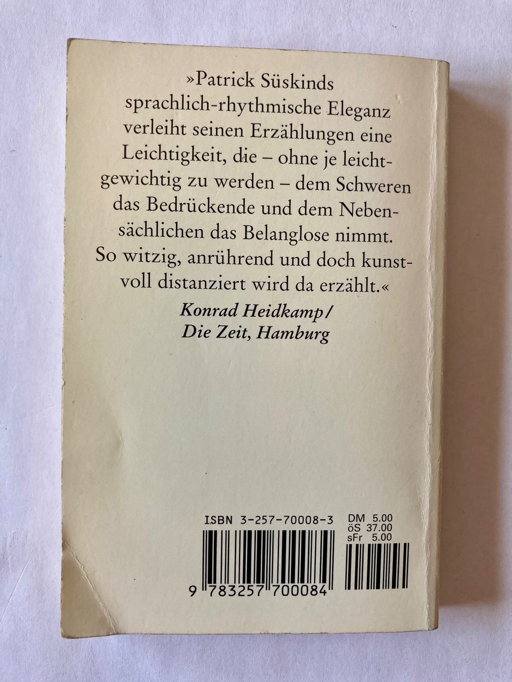 Libri: Drei Geschichten - Patrick Süsskind – Usato da Bubendorf venduto da Alpenheidi 1