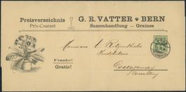 1907 - Privatganzsache - Streifband - EF - Wertziffer