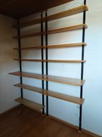 Teleskop-Wandregal Mid-Century - Massivholz - 1960-1970