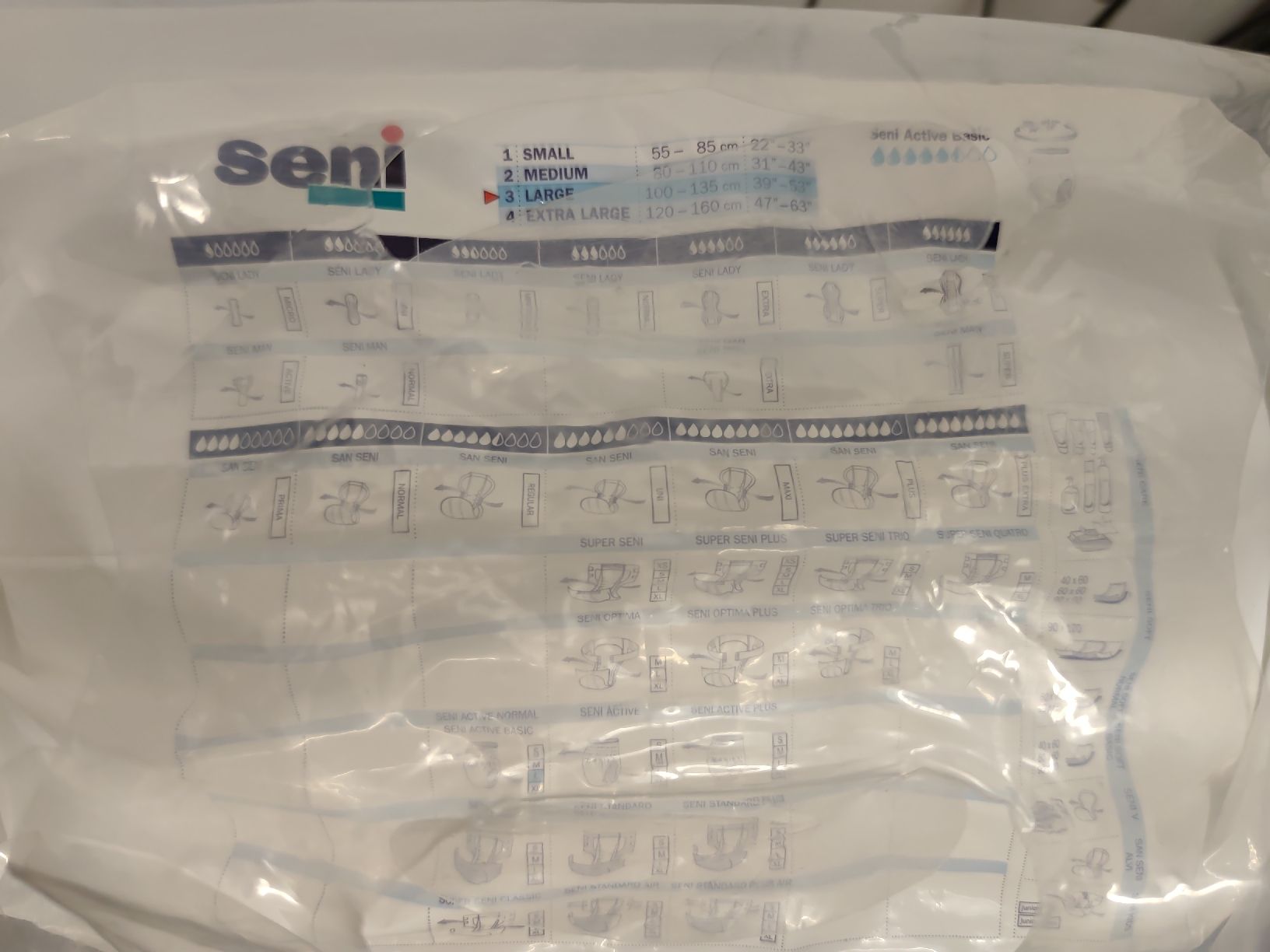Secchi per pannolini & Pannolini: Seni Active Basic L3 20 Stk. Inkontinenz Windeln Slips – Nuovo e nell'imballaggio originale da Elfingen venduto da lea_m57j 4