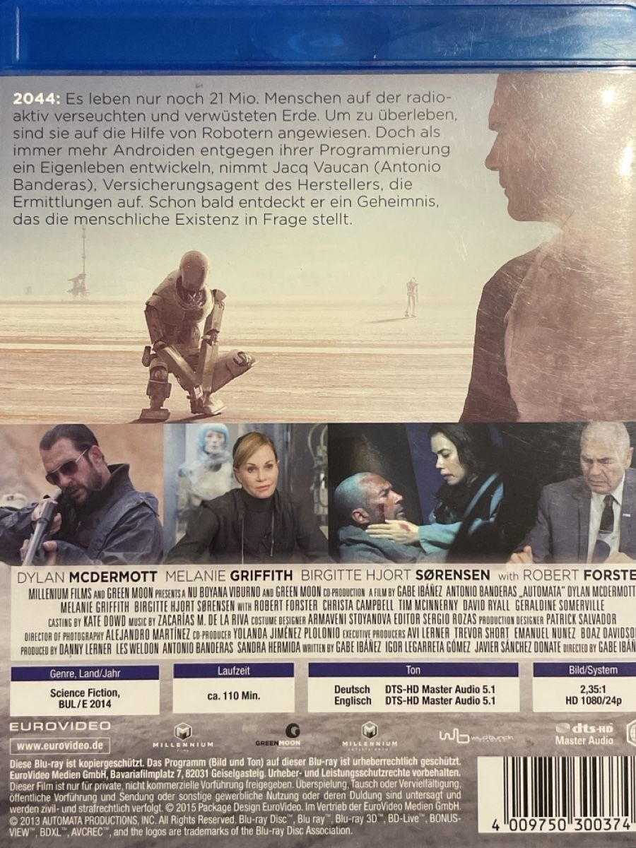 Tutti i DVDs: Automata (2014) – Nuovo (secondo la descrizione) da Waldenburg venduto da Gonzo8 1