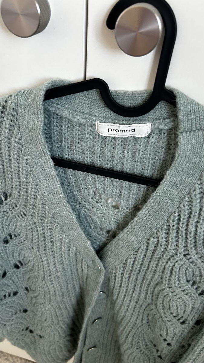Promod Vestes: Strickjacke Promod, türkis, Strickmuster, Grösse S – D'occasion à Neuenkirch par Bettinaverena 1