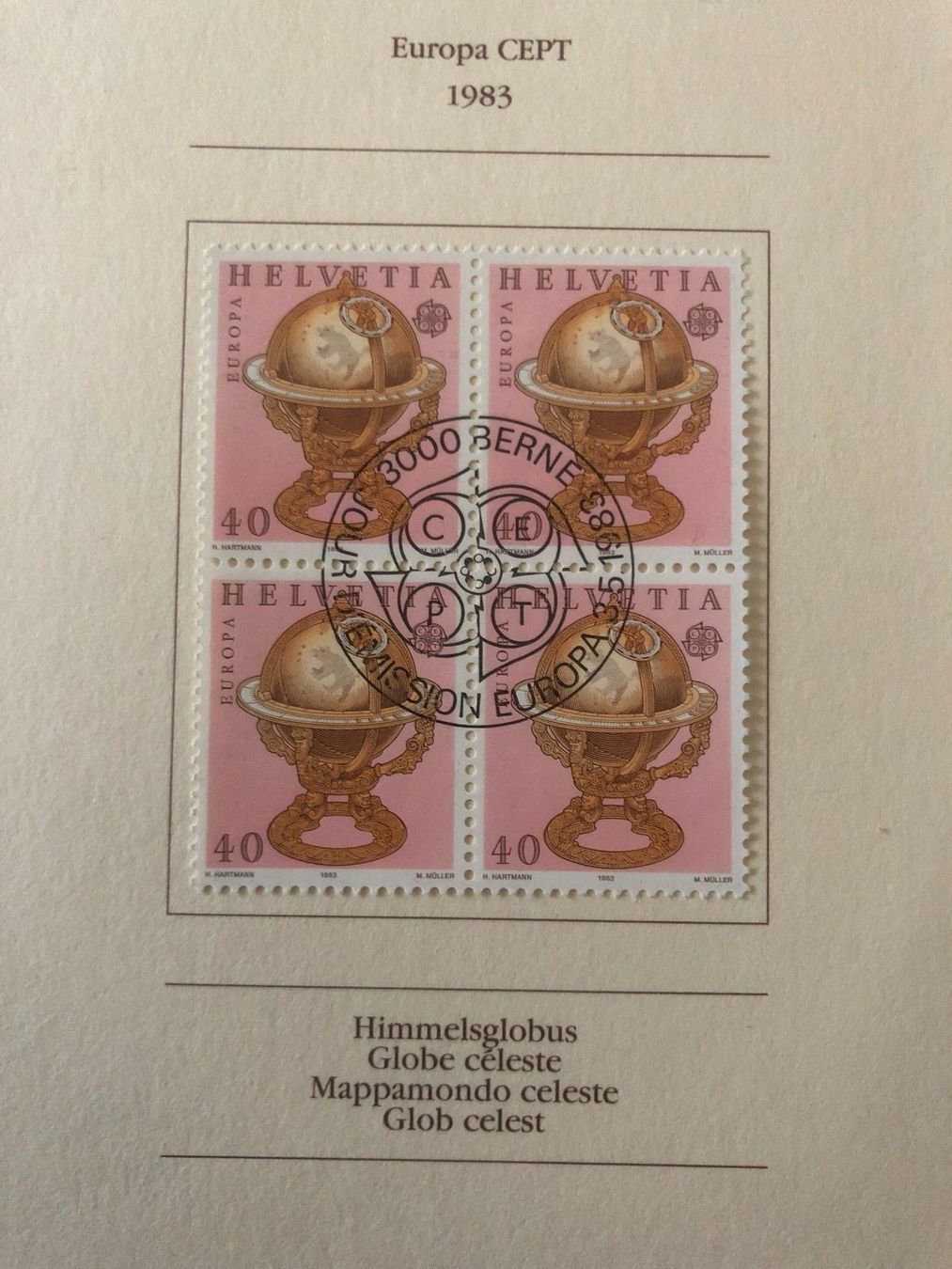 Tutti i francobolli: PTT-Heftchen "Europa Cept 1983" FDC Bern 3.5.83 – Nuovo (secondo la descrizione) da Landquart venduto da interesse63 2